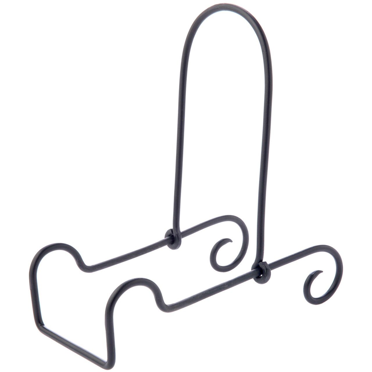 Bard's Adjustable Black Wrought Iron Bowl or Deep Platter Stand, 10" H x 5" W x 8.75" D (For 9" - 11" Bowls or Deep Platters)